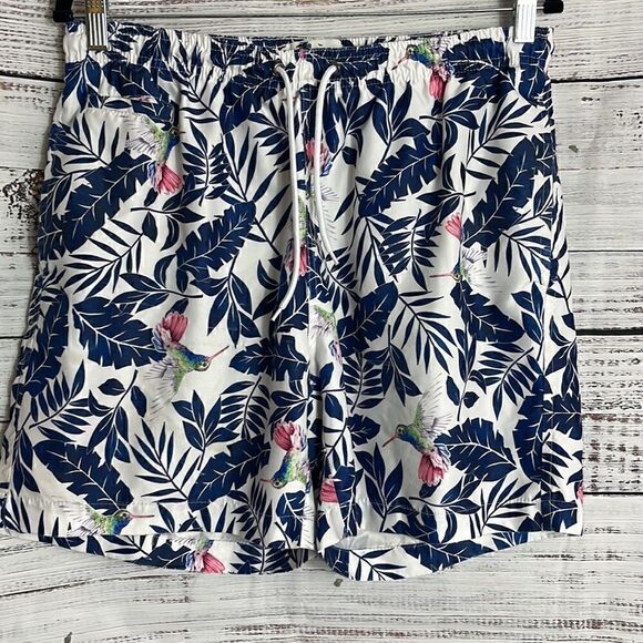 Trunk surf and swim Co mens swim trunk size L drawstring tropical - Picture 2 of 9